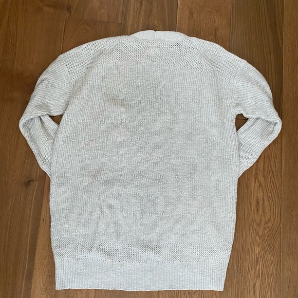 Oversized Aerie Light Grey Cardigan - Picture 2 of 3